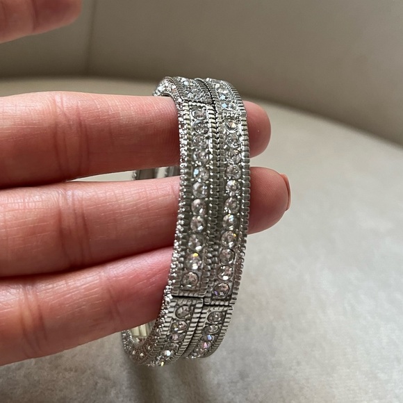 Silver Tone Stretch Fashion Bracelets - Picture 2 of 2